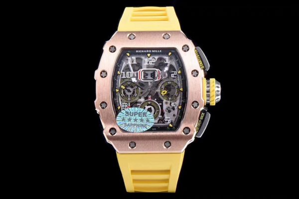 Richard Mille Replica RM 11-03 Yellow Strap