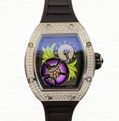 Richard Mille RM19-02 Hand Wind Men Diamond Bezel Watch