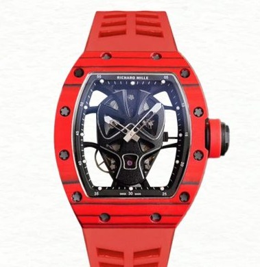 Richard Mille RM52-06 Automatic Men Hero Dial Dot Rubber Band