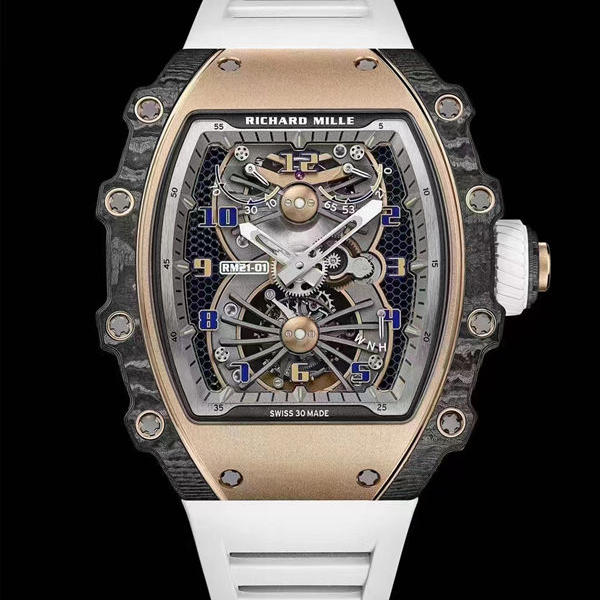 New RM 21-01 Tourbillon Aerodyne Rubber Band Mechanical Men Watch