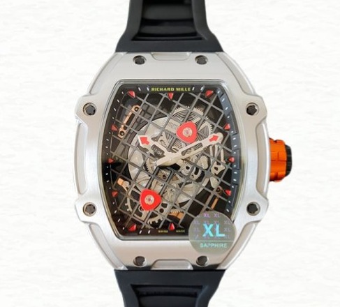 Richard Mille RM27-04 Mechanical Men Transparent Dial Stainless Steel Watch