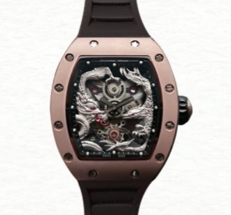 Richard Mille RM57-01 Mechanical Men Stainless Steel Rubber Band