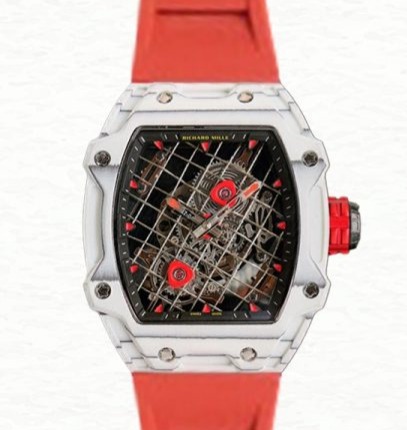 Richard Mille RM27-04 Men Mechanical Stainless Steel Rubber Band Transparent Dial