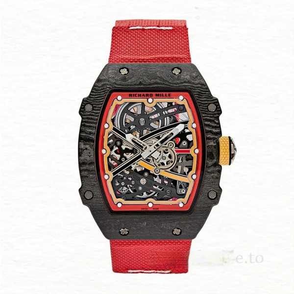 Richard Mille RM 67-02 Strap Transparent Dial Men’s Red Watch