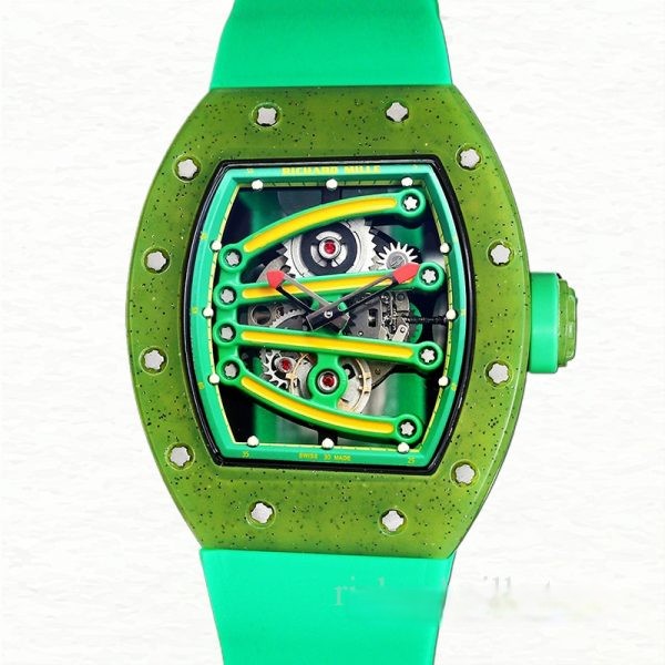 Richard Mille RM 56-01 Automatic Men Transparent Dial Watch