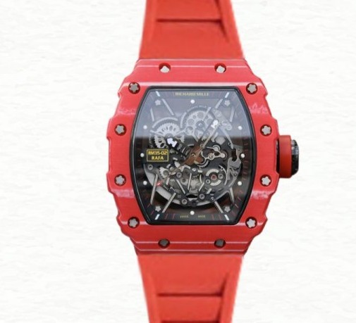 Richard Mille RM35-02 Men Mechanical Ceramics Bezel Transparent Dial