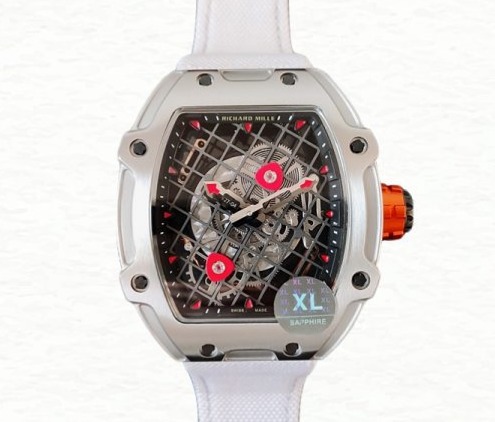 Richard Mille RM27-04 Men Mechanical Transparent Dial Nylon Strap Stainless Steel