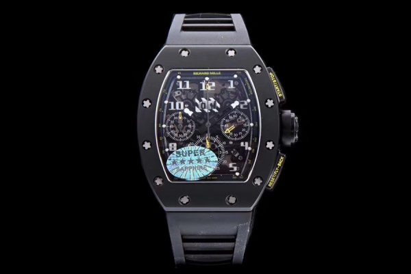 Richard Mille Replica RM 011 Black Strap