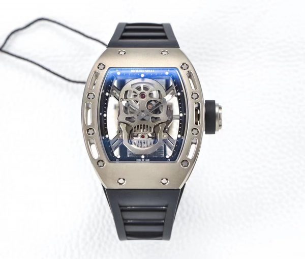Richard Mille Replica RM 052 Black Rubber Strap Folding Buckle
