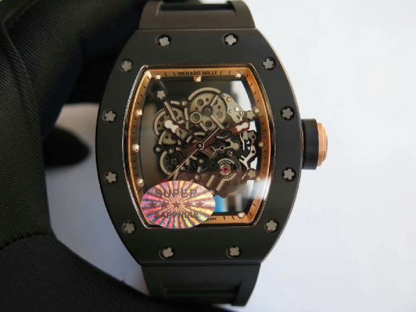 Richard Mille Replica RM 055 Black Strap