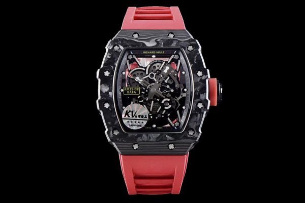 Richard Mille Replica RM 35-02 Red Strap Sapphire Mirror