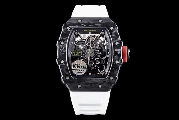 Richard Mille Replica RM 35-02 V3 Upgraded White Strap