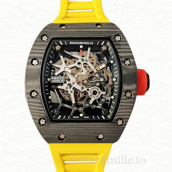 Richard Mille RM35 Men Mechanical Watch Rubber Band