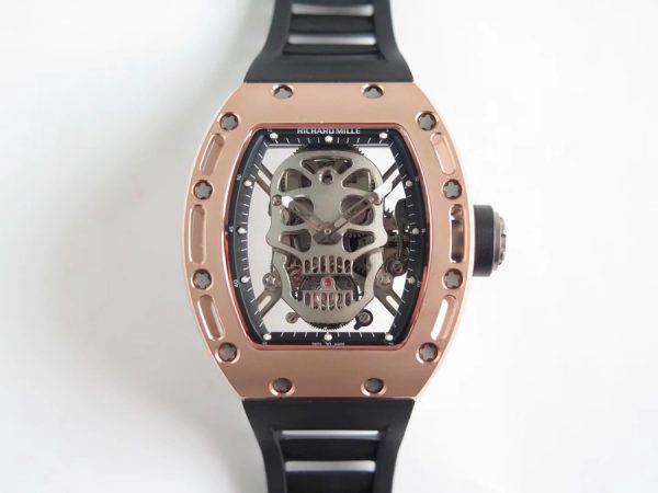 Richard Mille Replica RM 052 Black Strap Dense Bottom Sapphire Mirror