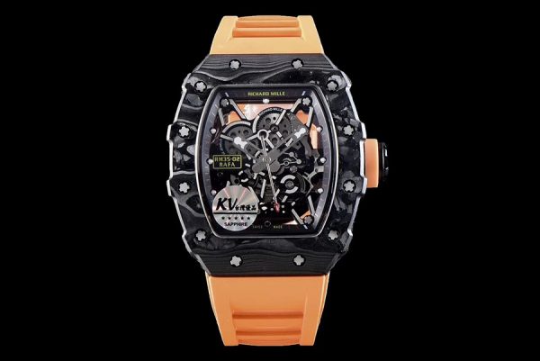 Richard Mille Replica RM 35-02 Orange Imported Rubber Strap