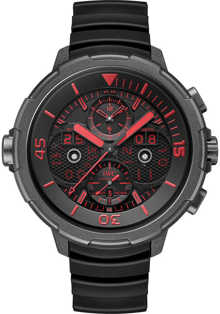 Aquatimer Perpetual Calendar Digital Date-Month  Black Dial - IW379405