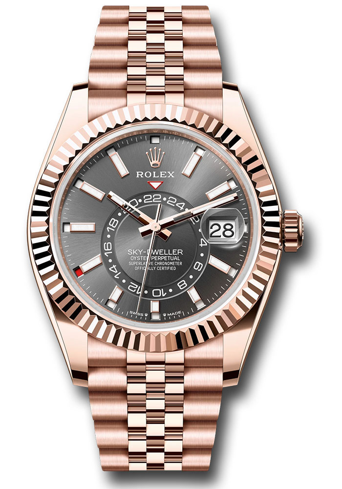 Rolex Everose Gold Sky-Dweller Slate Dial 336935