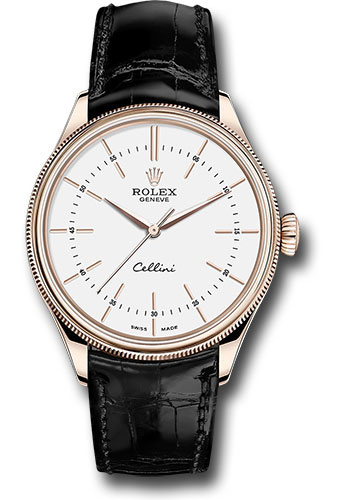 Rolex Cellini Time Watch Everose  White Dial 50505