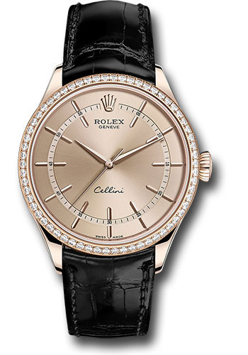 Rolex Cellini Time Watch  Everose Pink Dial 50705