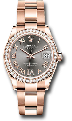 Rolex Everose Gold Datejust 31 Rhodium Diamond Six Dial 278285RBR dkrhdr6o