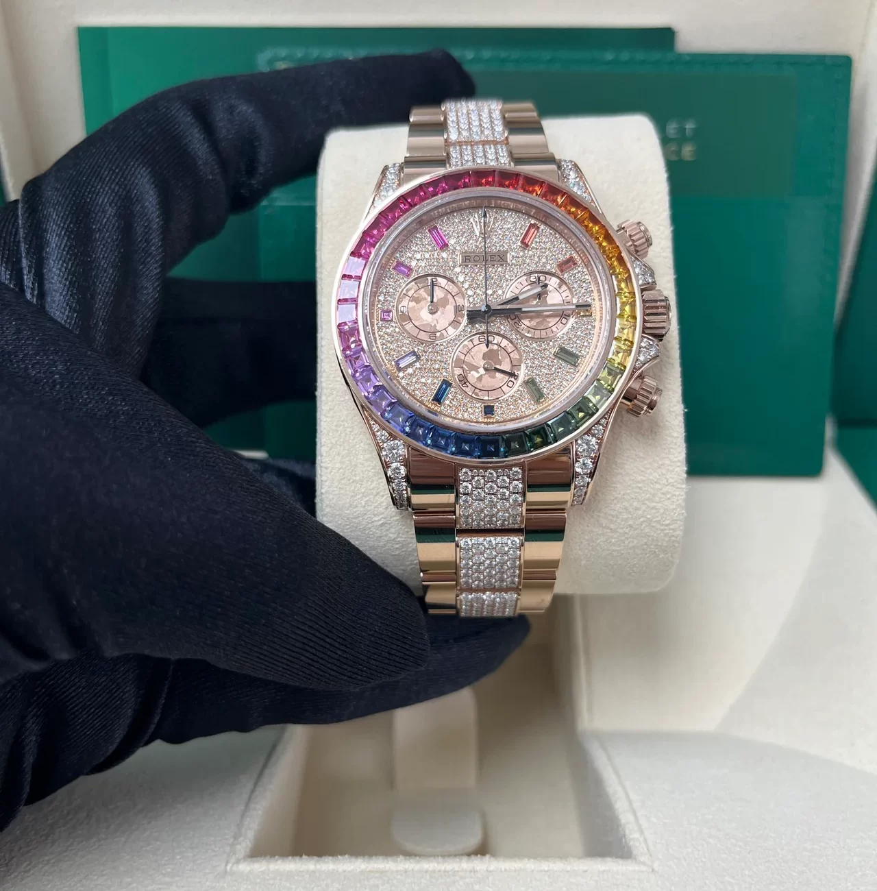 Rolex Daytona Cosmograph Rainbow & Black Dial 116519