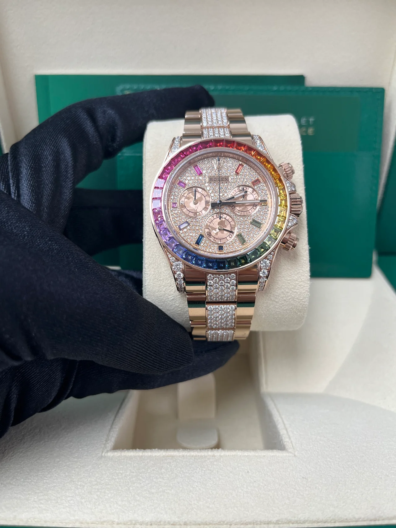 Rolex Daytona Cosmograph Rainbow & Black Dial 116519