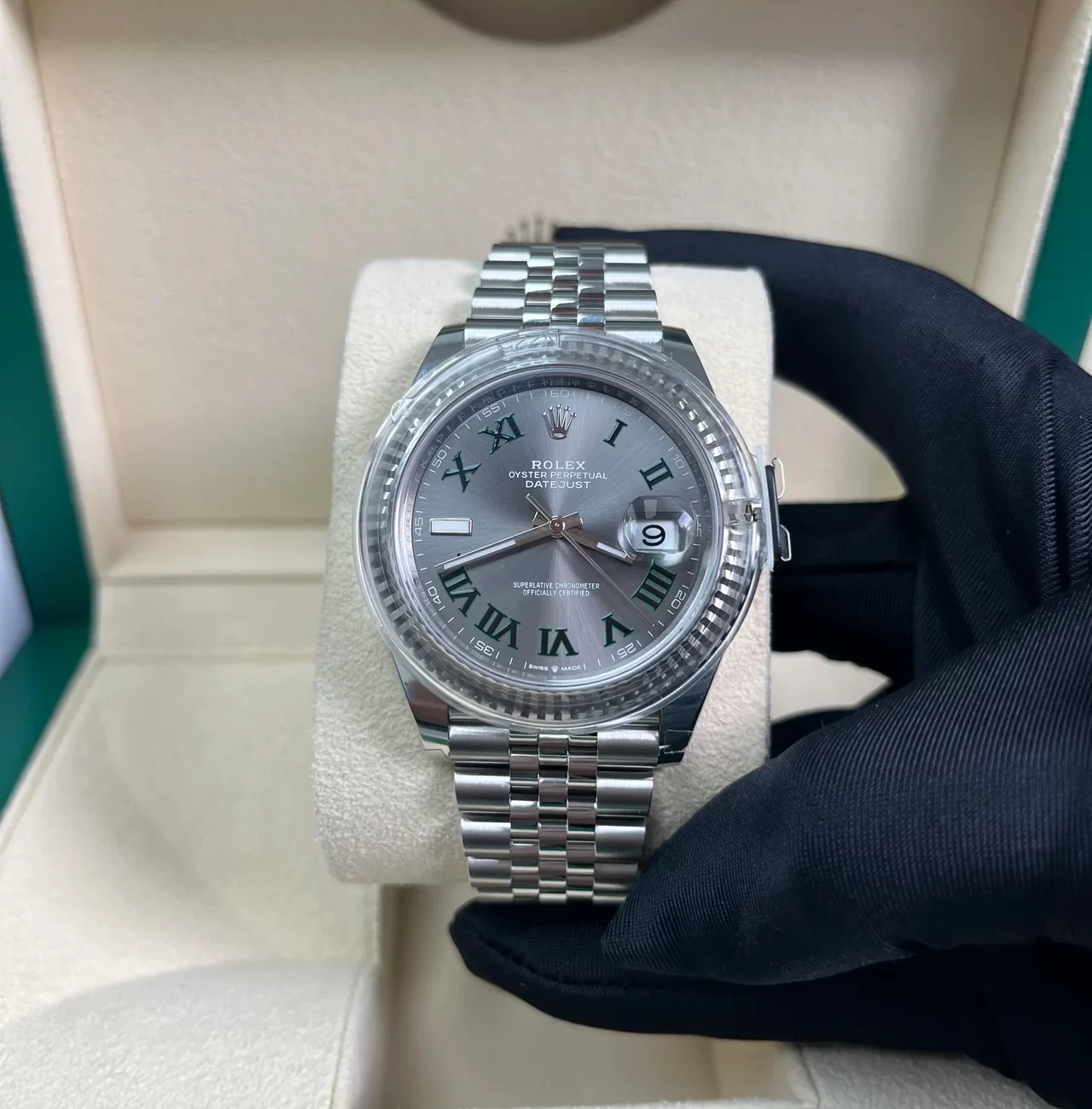 Rolex Datejust 41mm Wimbledon Jubilee 126334 Super Clone
