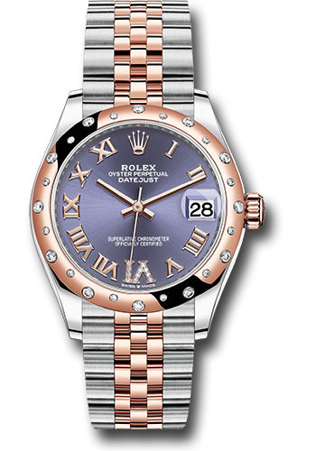 Rolex Steel and Everose Gold Datejust Chocolate Diamond Roman VI Dial 278341RBR aubdr6j