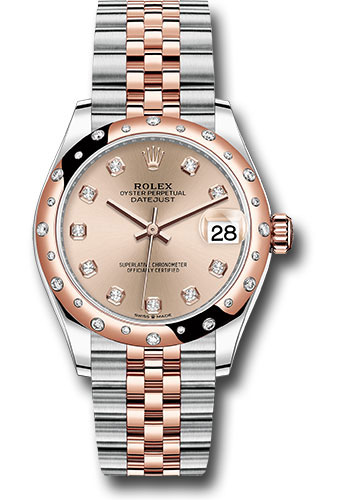 Rolex Steel and Everose Gold Datejust 31 Chocolate Diamond Dial 278341RBR rodj