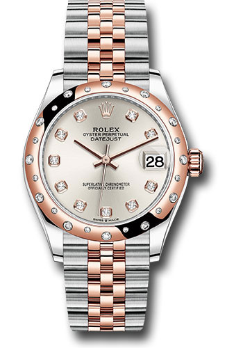 Rolex Steel and Everose Gold Datejust 31 Rosé Diamond Dial 278341RBR sdj