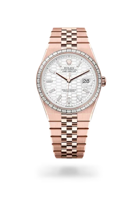 Rolex Land-Dweller 40mm Everose Gold and Diamonds Superclone